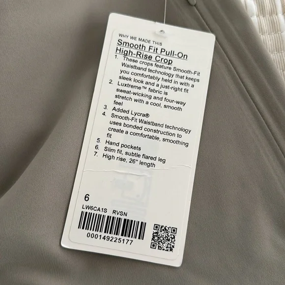 Lululemon Smooth Fit Pull-On High-Rise Crop - Picture 8 of 9